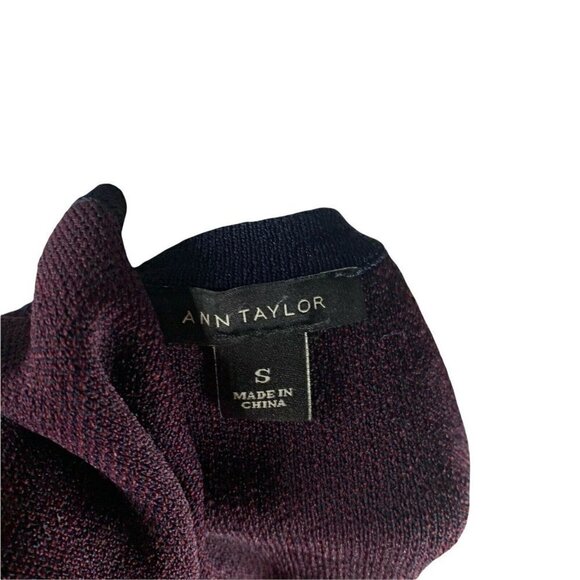 Ann Taylor Women's S Small Fit & Flare Knit Dress Ombre Slimming Sleeveless - Picture 8 of 8